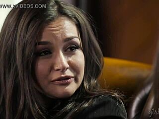 lesbian therapist session with allie haze, karla kush, and riley reid 😘