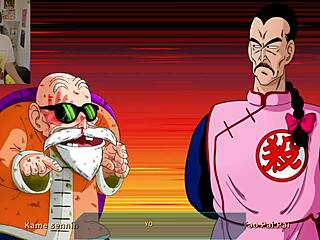 what if master roshi dominated with his monster cock in this hentai?