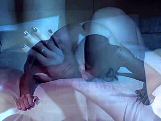 Black models dance and rip clothes in blazing striptease