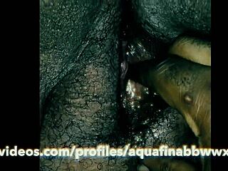 Ebony BBW in Hood with Juicy Features