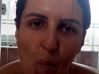 i love watching her clean in shorts without panties