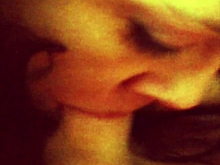 Canadian amateur performs oral close-up with choking