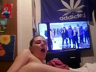 Slutty Whore From Canada Plays With Her Tight Cunt