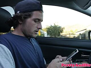 i doggystyle busty milf while she throats young 18+ cock in lingerie