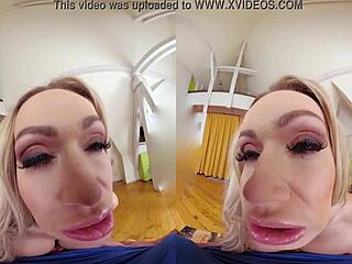 czech vr 328 - fucking blonde with huge boobs