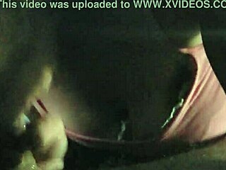 Hidden blowjob in the shadows, sucking secretly