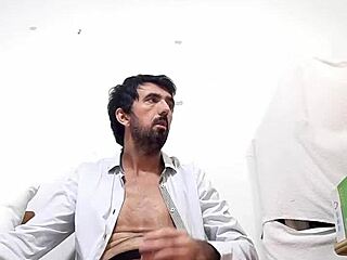 Safado With Huge Dick In Transparent Underwear Jerking Off 25cm Cock