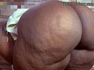 Perfect Shower Snippet with Curvy Ebony Babe!