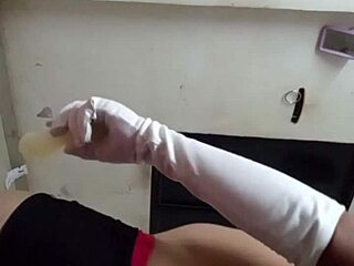 He whispers, '8 bbiab bbbbb' while stroking that gay cock