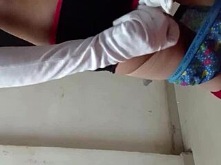 He whispers, '8 bbiab bbbbb' while stroking that gay cock