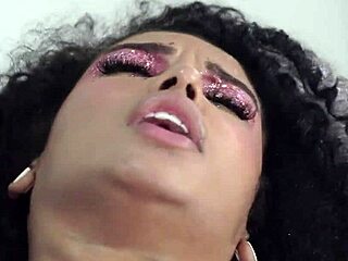 after the carnival party, ariella and capoeira give ass on the table with tattoos and cum