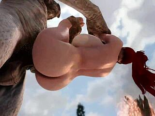 Schon mal einen riesigen Stoßzahn in Skyrim 3D-Porno-Fantasy geritten?