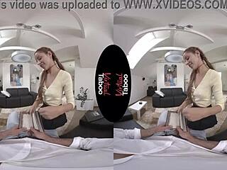 I indulge in virtual taboo family sins with handjobs and blowjobs in pov