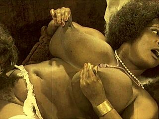 dive into the wonderful world of vintage porn with this interracial threesome featuring asian and hairy beauties