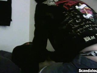 Julia reveals her perfect body while fingering backstage during filming