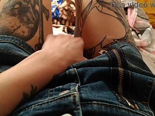 Why am I moaning so loud in this pov orgasm with my skinny tattooed clit?