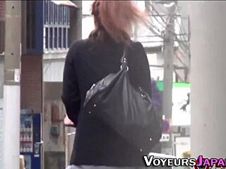 Hey, wanna see this Asian teen rubbing herself in public?