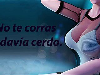 femdom mistress gives extreme joi instructions to slave, demanding red ass from spanking.