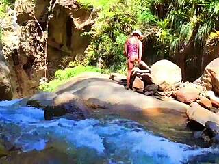 Lilyan Masturbates Latina Ass with Dildo by River