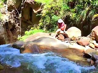 Lilyan Masturbates Latina Ass with Dildo by River