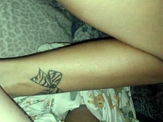 Solangie caliente shemale performs intense actions