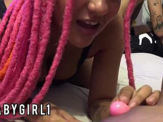 Skinny teen hints at hardcore oral sex with cousin after surprise brother arrival