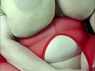 Curvy Girl in Lingerie Enjoys Self-Care Routine