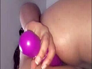 Colombian Amateur Shaved Beauty Masturbating Solo With Toy Deep In Her Tight Asshole