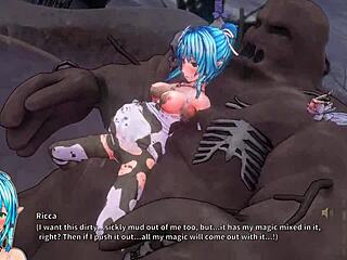 i'm obsessed with ricca fucking the mud orc in uncensored 3d hentai