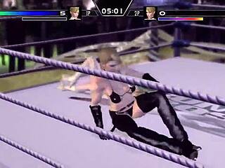 i'm a blonde wrestler miss spencer with big ass in rumble roses xx ryona destruction 7 hd