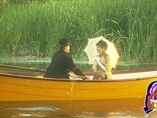 Cytherea Squirts While Riding Cock In Canoe With Heels!