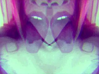 Nina Strange dances in lingerie on webcam.