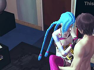 petite jinx from lol gets uncensored anime sex in pov