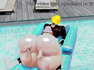 the milk man delivers to the outdoor cartoon house