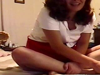 Years ago my wife started showing off her panties so my friends could jerk off to her.