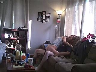 Amateur cheating wife rides homemade