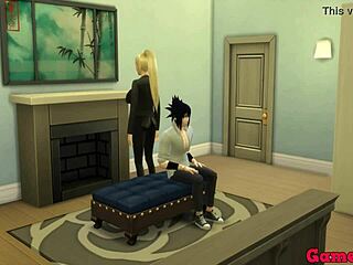 Sasuke fucks ino hard in the ass while sakura nearly catches them