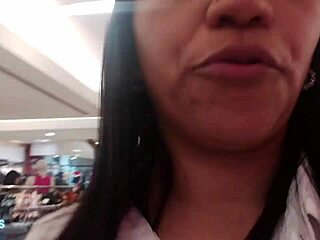 I went shopping and got naked in fitting rooms for solo masturbation