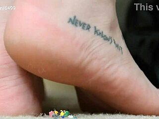 Alternative girl teases and crushes flea people in femdom bdsm massage