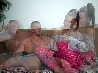 beautiful pawg step sister gives blowjob and gets cum on tongue