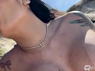 Drii Cordeiro Rides Boyfriend On Beach