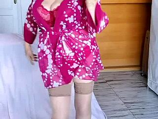 Mariaold needs your cock to demonstrate her big tits and holes