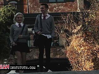 Milf Brunette Bent Over for Intense Kitchen Facial and Cumshot