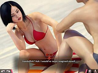 A petite teen with big tits gets anal fucked by amateurs.