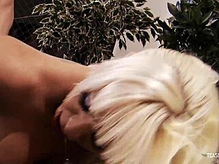 Ass fucking drives this blonde slut wild