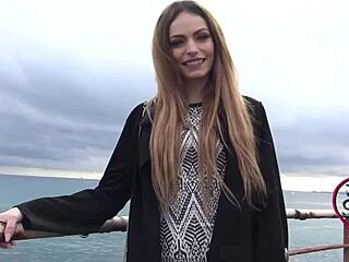 clara mia the skinny french slut in lingerie hints at craving thick european amateur cocks