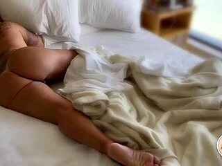 Blonde's Ass Up in Hotel Leads to Intense Fucking