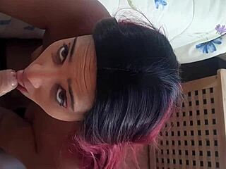 Fucking stepdaughter after school with facial cumshot