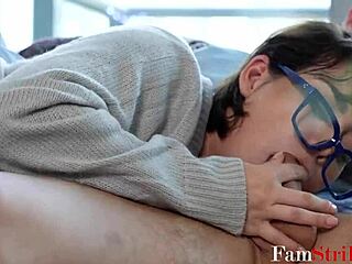 my nerdy stepdaughter lilith grace earned my cock with her skills