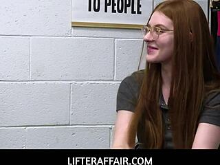 LifterAffair - Employee Jane Rogers Caught by Officer Billy Boston for Hard Punishment